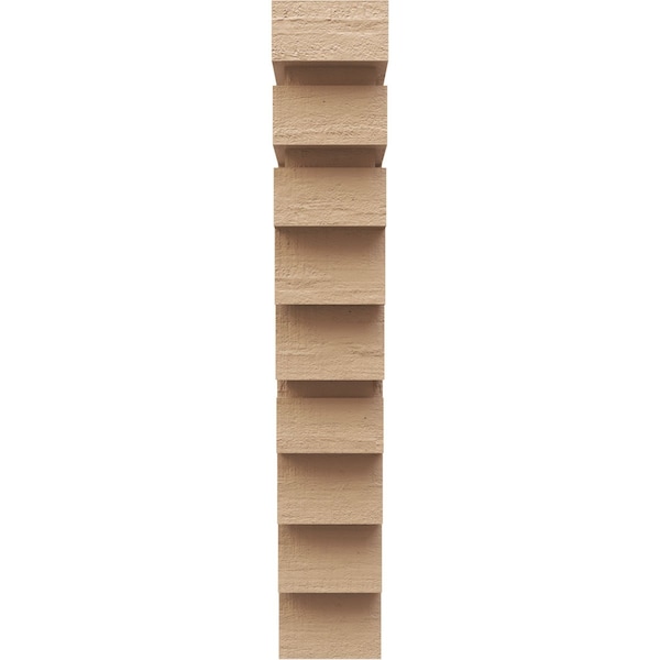 5in. W X 10in. D X 30in. H Series 2 Thin Landon Rough Cedar Woodgrain TimberThane Corbel, Primed Tan